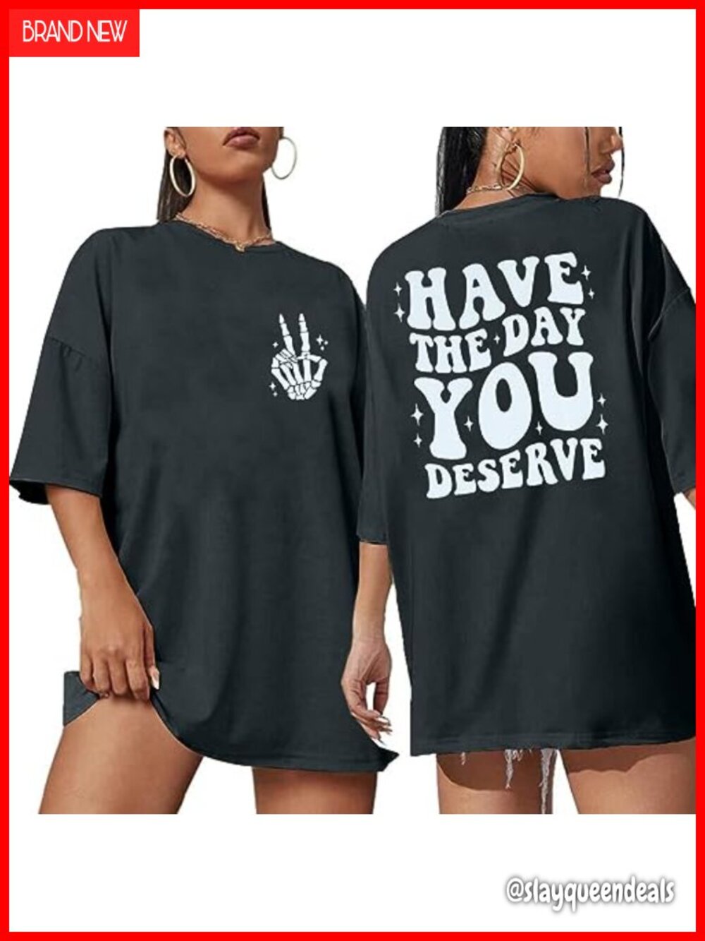 Oversized Graphic Tee Funny Skeleton Shirt Casual Crew Neck Short Sleeve Top